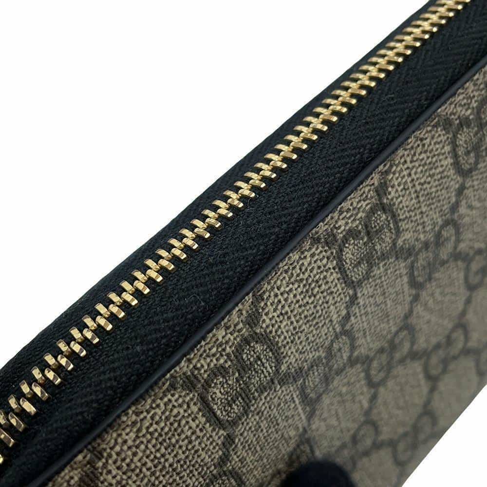 グッチ 長財布 GGスプリーム 410102 GUCCI ラウンドファスナー ロングウォレット