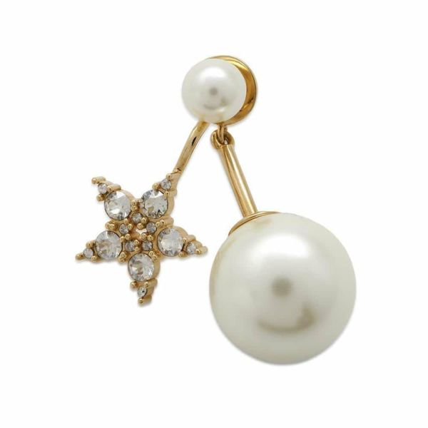 クリスチャン・ディオール シングルピアス トライバル フェイクパール ラインストーン Christian Dior アクセサリー