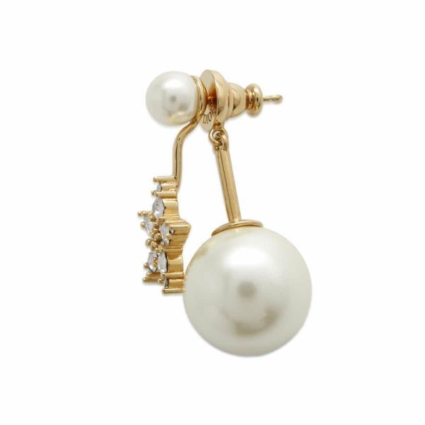 クリスチャン・ディオール シングルピアス トライバル フェイクパール ラインストーン Christian Dior アクセサリー