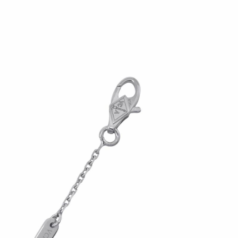 ヴァンクリ ネックレス スウィート アルハンブラ ペンダント ダイヤモンド 12P 0.08ct K18WGホワイトゴールド VCARO85900