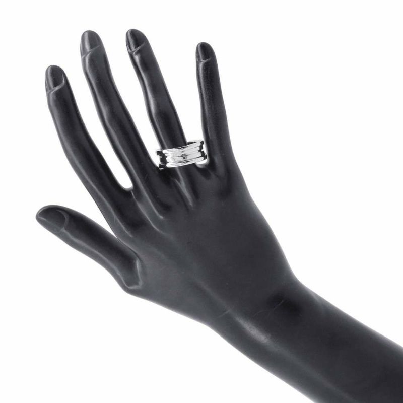 ブルガリ リング ビーゼロワン B-zero1 2バンド K18WGホワイトゴールド リングサイズ57 指輪 ジュエリー