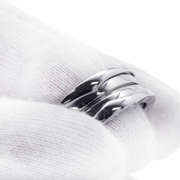 ブルガリ リング ビーゼロワン B-zero1 2バンド K18WGホワイトゴールド リングサイズ57 指輪 ジュエリー