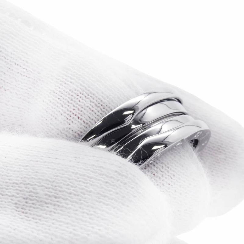 ブルガリ リング ビーゼロワン B-zero1 2バンド K18WGホワイトゴールド リングサイズ57 指輪 ジュエリー