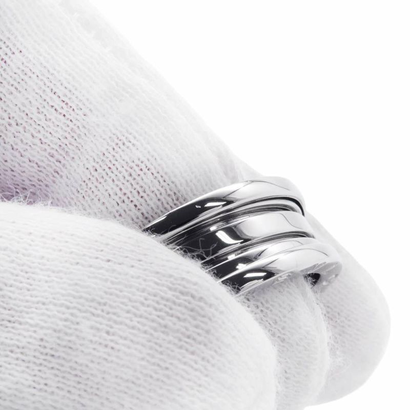 ブルガリ リング ビーゼロワン B-zero1 2バンド K18WGホワイトゴールド リングサイズ57 指輪 ジュエリー