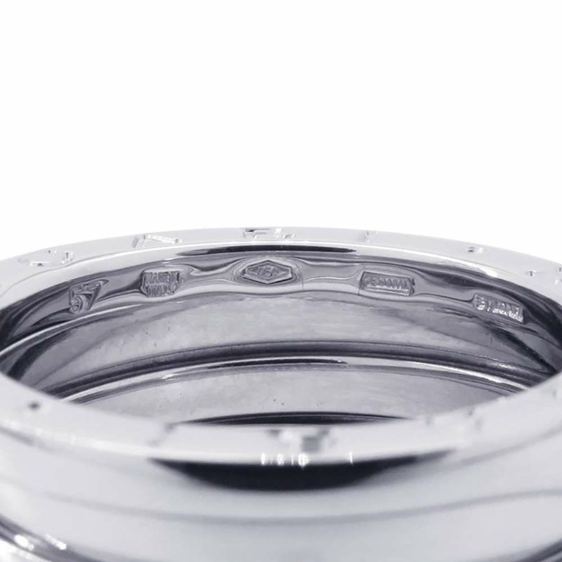ブルガリ リング ビーゼロワン B-zero1 2バンド K18WGホワイトゴールド リングサイズ57 指輪 ジュエリー