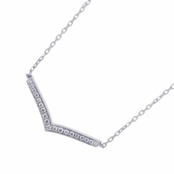 ショーメ ネックレス ジョゼフィーヌ コレクション エグレット ペンダント ダイヤモンド19P 0.26ct K18WG 084965