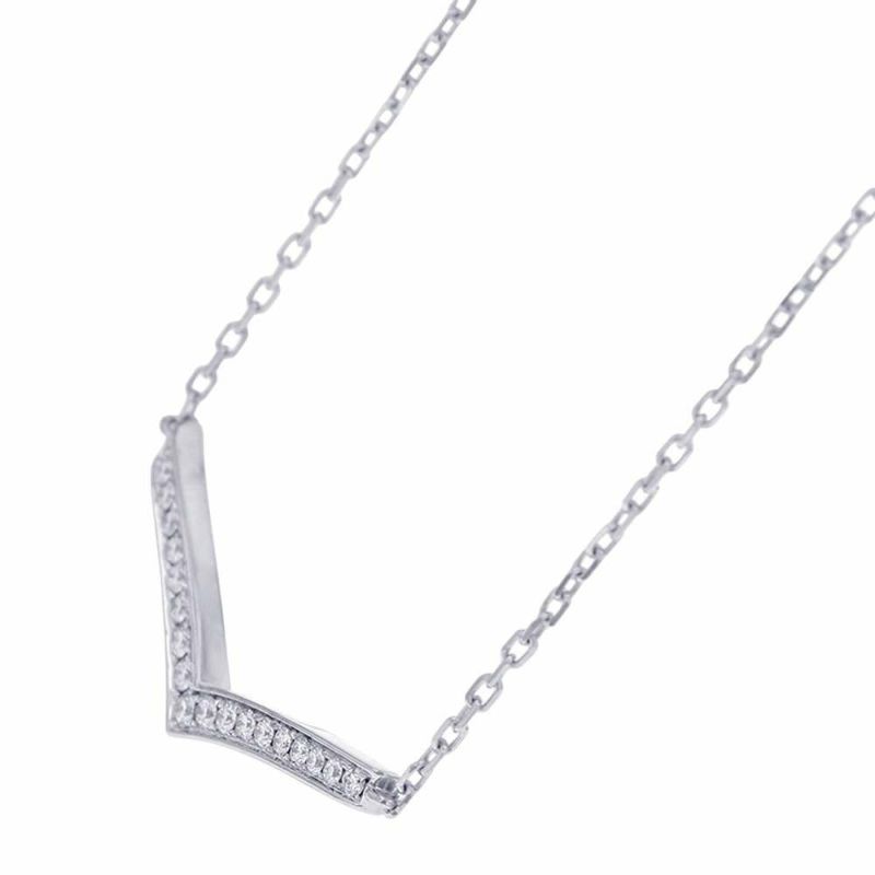 ショーメ ネックレス ジョゼフィーヌ コレクション エグレット ペンダント ダイヤモンド19P 0.26ct K18WG 084965