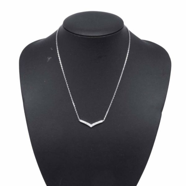 ショーメ ネックレス ジョゼフィーヌ コレクション エグレット ペンダント ダイヤモンド19P 0.26ct K18WG 084965