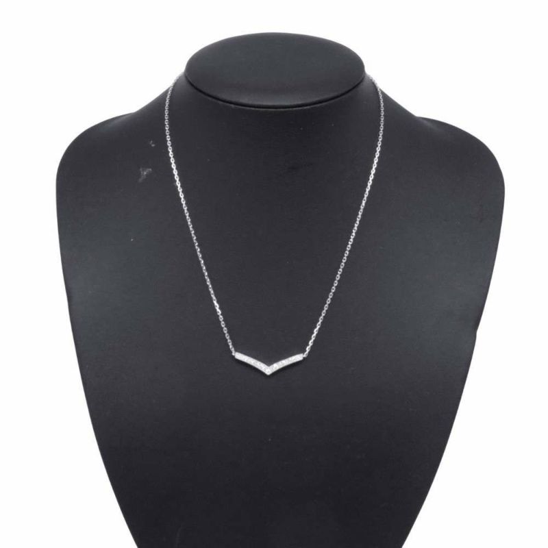 ショーメ ネックレス ジョゼフィーヌ コレクション エグレット ペンダント ダイヤモンド19P 0.26ct K18WG 084965