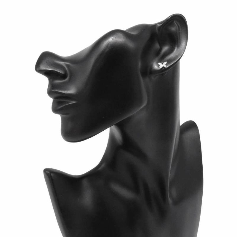 グラフ ピアス パヴェ バタフライ ダイヤモンド プティ スタッド ピアス ダイヤ 0.08ct K18WG RGE1563 GRAFF ジュエリー