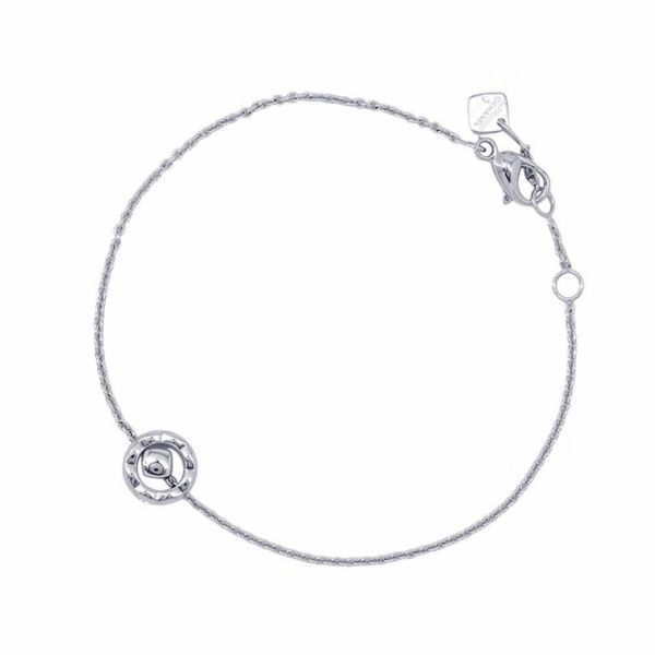 シャネル ブレスレット ココクラッシュ コレクション ダイヤモンド 1P 0.03ct K18WG J12304 CHANEL ジュエリー