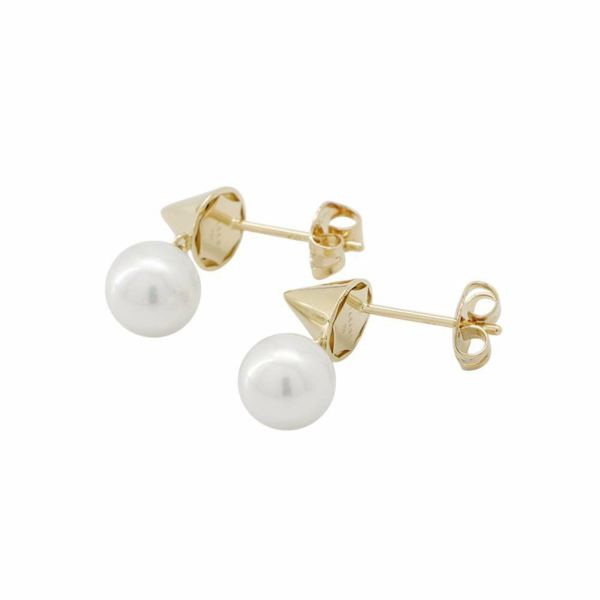 タサキ ピアス リファインド リベリオン プラス ピアス あこや真珠 K18YGイエローゴールド E-4154-18KYG TASAKI パール ジュエリー