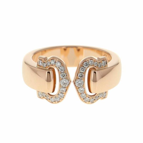 カルティエ リング 2C ブークルセ ダイヤモンド K18PGピンクゴールド リングサイズ51 Cartier 指輪 ジュエリー