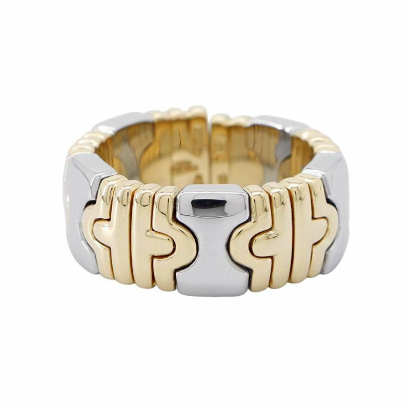 ブルガリ リング パレンテシ K18YGイエローゴールド/SSステンレススチール リングサイズ約11号 BVLGARI