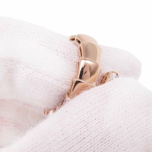 ブルガリ リング セルペンティ ヴァイパー ダイヤモンド 0.53ct K18PGピンクゴールド リングサイズM BVLGARI 指輪 ジュエリー