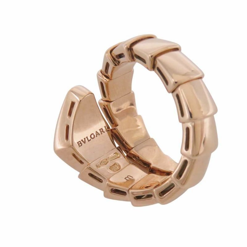 ブルガリ リング セルペンティ ヴァイパー ダイヤモンド 0.53ct K18PGピンクゴールド リングサイズM BVLGARI 指輪 ジュエリー