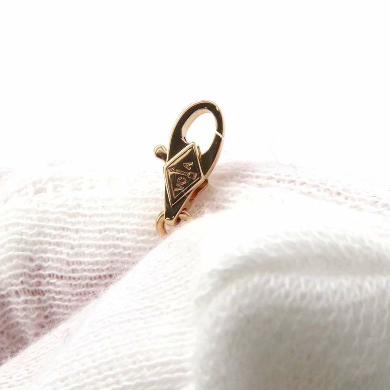 ヴァンクリーフ＆アーペル ネックレス スウィート アルハンブラ ペンダント カーネリアン K18PGピンクゴールド VCARN59M00