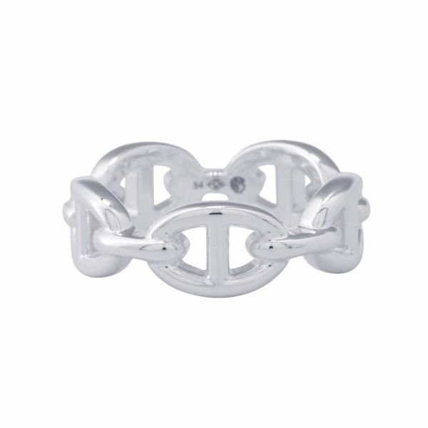 エルメス リング シェーヌダンクル アンシェネPM SV925シルバー リングサイズ54 HERMES ジュエリー 指輪