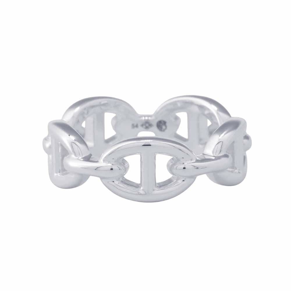 エルメス リング シェーヌダンクル アンシェネPM SV925シルバー リングサイズ54 HERMES ジュエリー 指輪