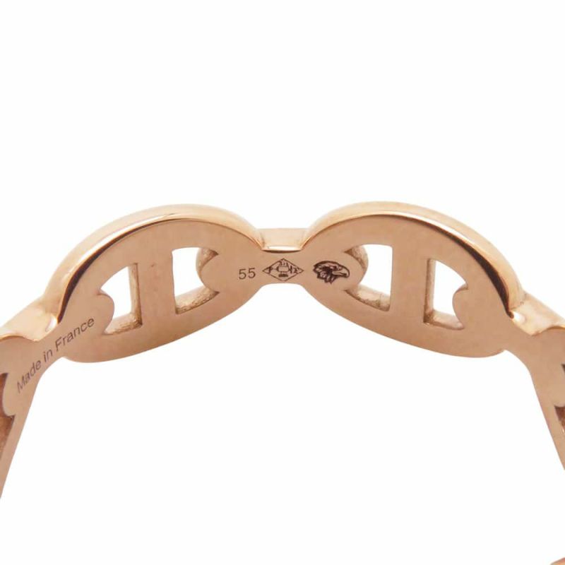 エルメス リング シェーヌダンクル アンシェネPM K18PGピンクゴールド リングサイズ55 指輪
