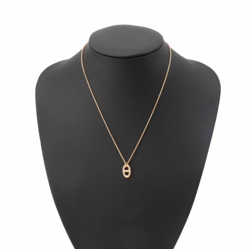 エルメス ネックレス シェーヌダンクル ファランドール PM K18PGピンクゴールド HERMES ジュエリー