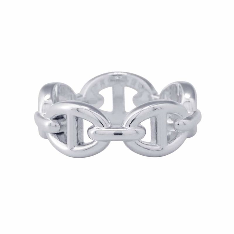 エルメス リング シェーヌダンクル アンシェネPM SV925シルバー リングサイズ52 HERMES ジュエリー 指輪