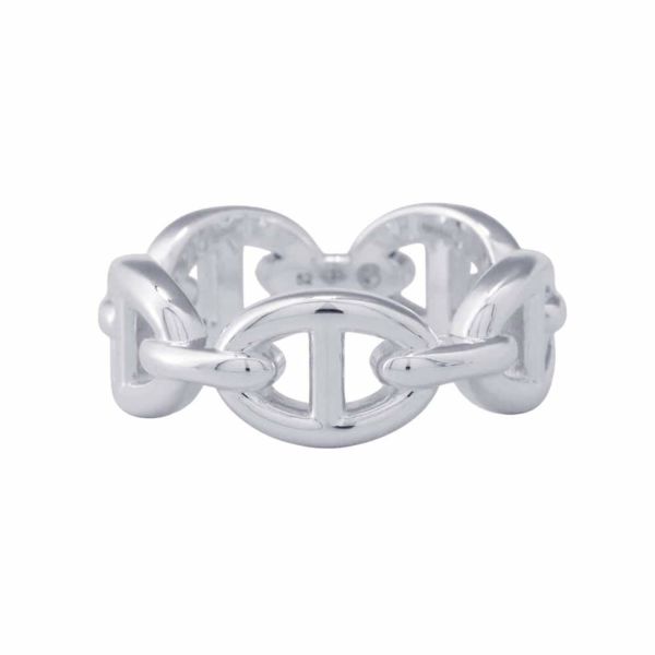 エルメス リング シェーヌダンクル アンシェネPM SV925シルバー リングサイズ52 HERMES ジュエリー 指輪