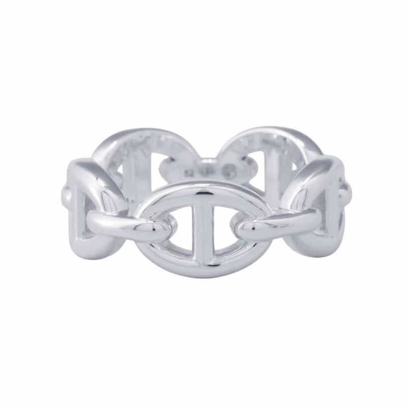 エルメス リング シェーヌダンクル アンシェネPM SV925シルバー リングサイズ52 HERMES ジュエリー 指輪