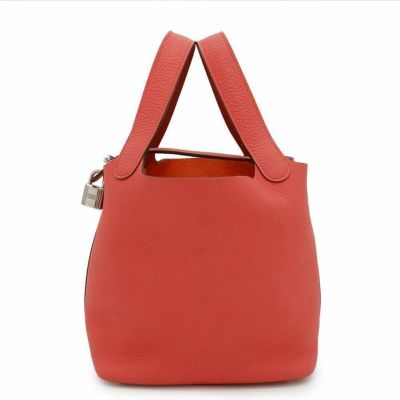 希少 HERMES ピコタンロック MM ルージュラデュ トートバッグ レッド（赤）系 HERMES Picotin Lock(エルメス ピコタンロック