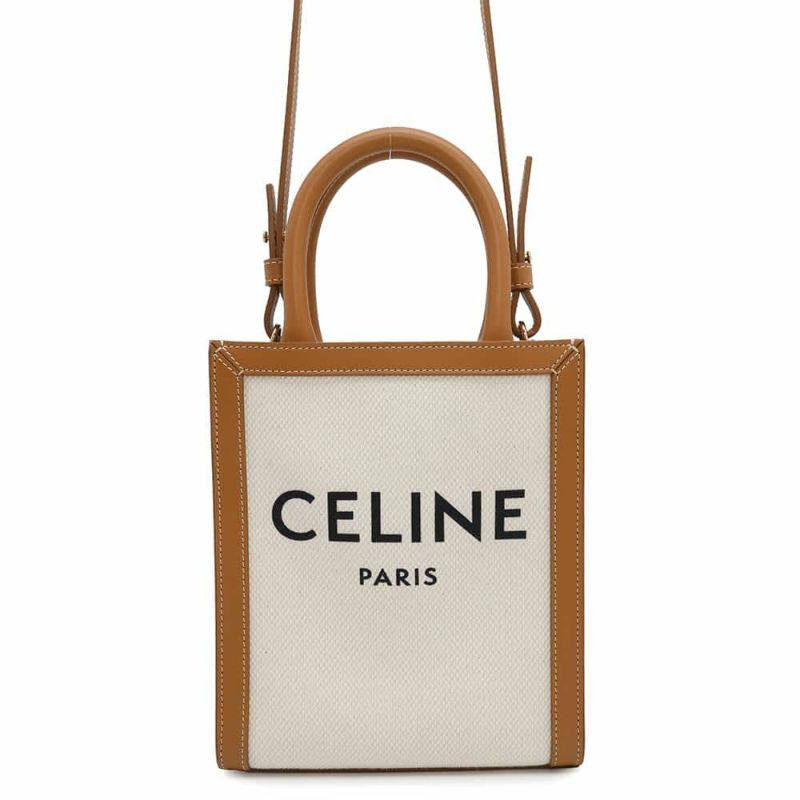 セリーヌ ハンドバッグ バーティカルカバ ミニ ロゴ 193302 CELINE バッグ 2wayショルダーバッグ
