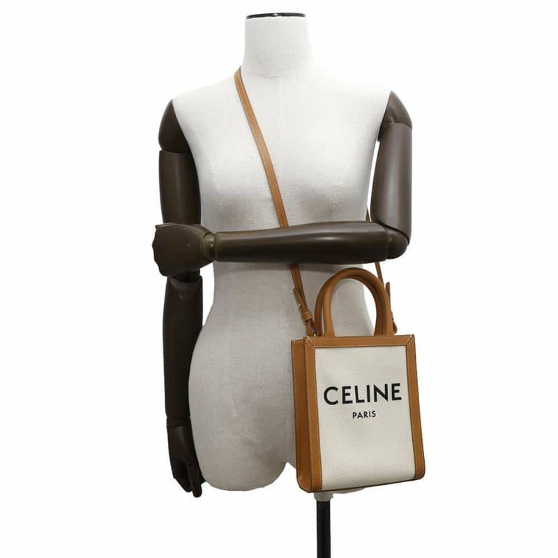 セリーヌ ハンドバッグ バーティカルカバ ミニ ロゴ 193302 CELINE バッグ 2wayショルダーバッグ