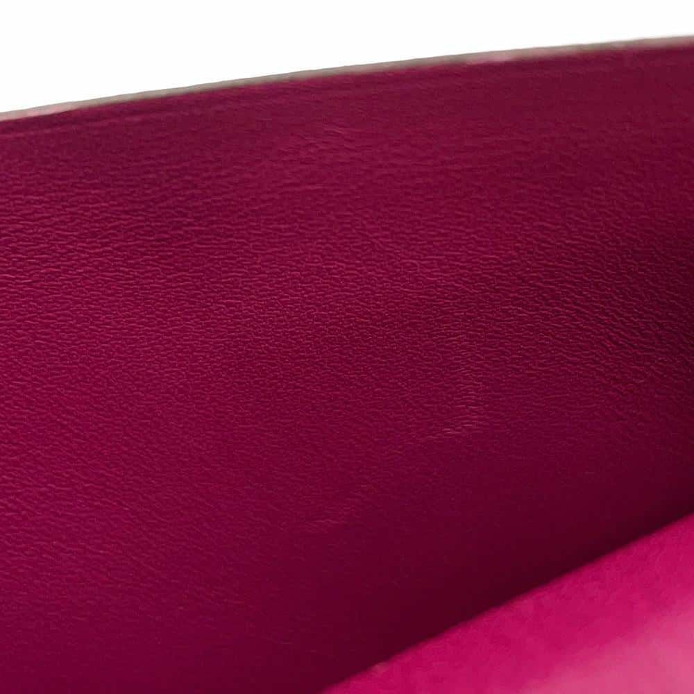 エルメス 長財布 ベアンスフレ ローズシェヘラザード/シルバー金具 アリゲーターシャイン D刻印 HERMES 財布