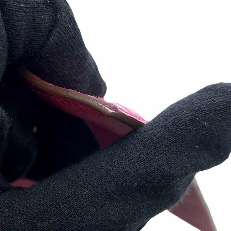 エルメス 長財布 ベアンスフレ ローズシェヘラザード/シルバー金具 アリゲーターシャイン D刻印 HERMES 財布