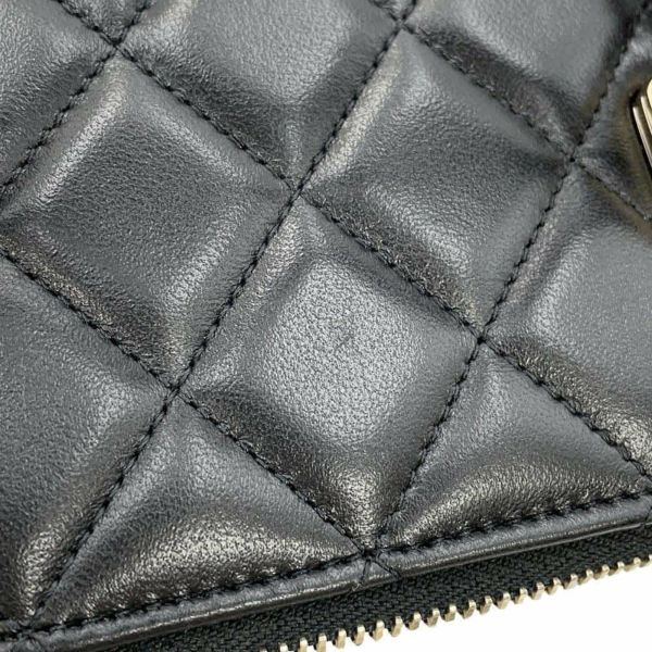 シャネル チェーンショルダーバッグ マトラッセ ココマーク ヴァニティケース ラムスキン AP2199 CHANEL 黒