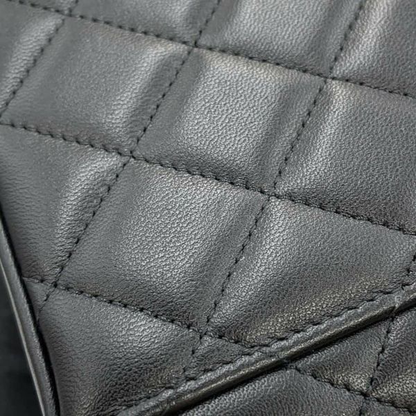 シャネル チェーンショルダーバッグ マトラッセ ココマーク ヴァニティケース ラムスキン AP2199 CHANEL 黒