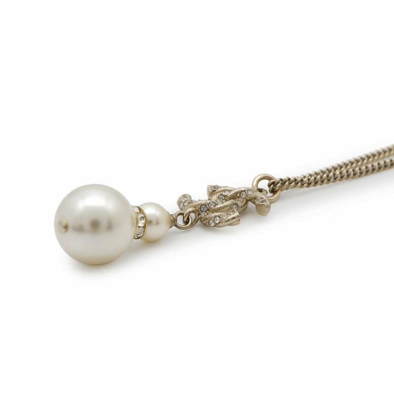 シャネル ネックレス ココマーク フェイクパール ラインストーン B18 B A53161 CHANEL アクセサリー