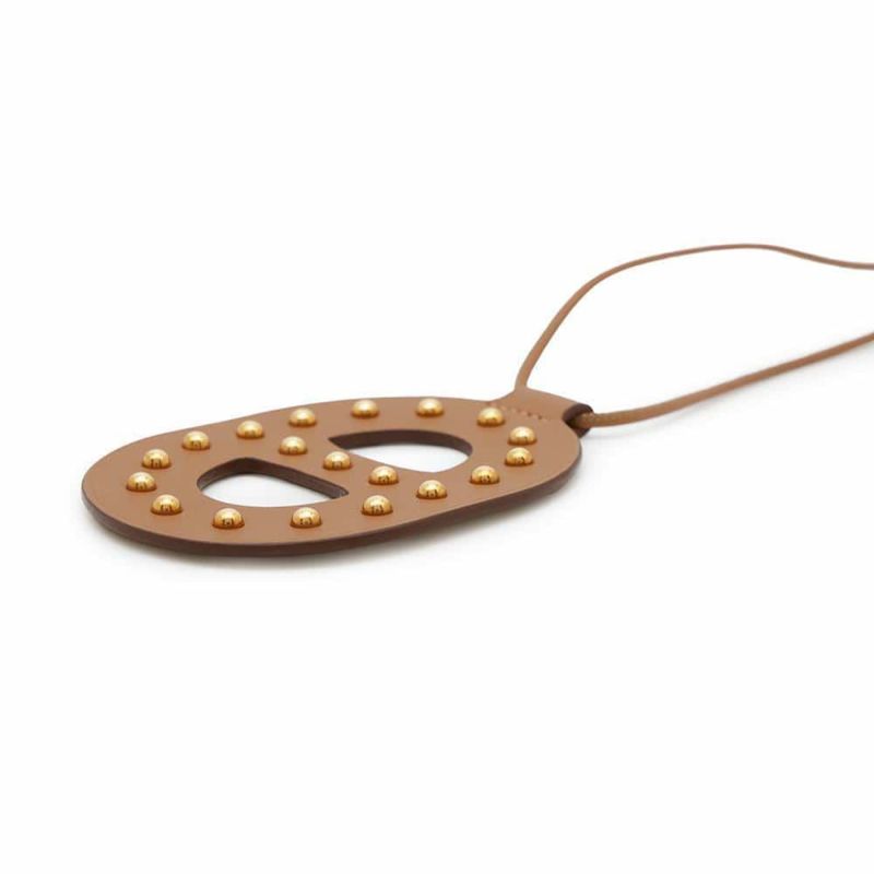 エルメス ネックレス シェーヌダンクルGM Chane d'Ancre ゴールド/ピンクゴールド金具 スイフト U刻印 HERMES アクセサリー ペンダント スタッズ