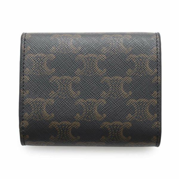 セリーヌ 三つ折り財布 トリオンフ スモールフラップ ウォレット 10D782CQH.04LU CELINE