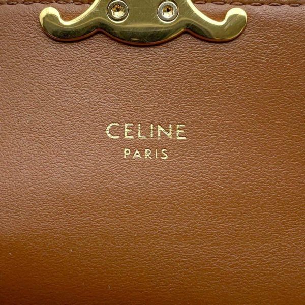 セリーヌ 三つ折り財布 トリオンフ スモールフラップ ウォレット 10D782CQH.04LU CELINE