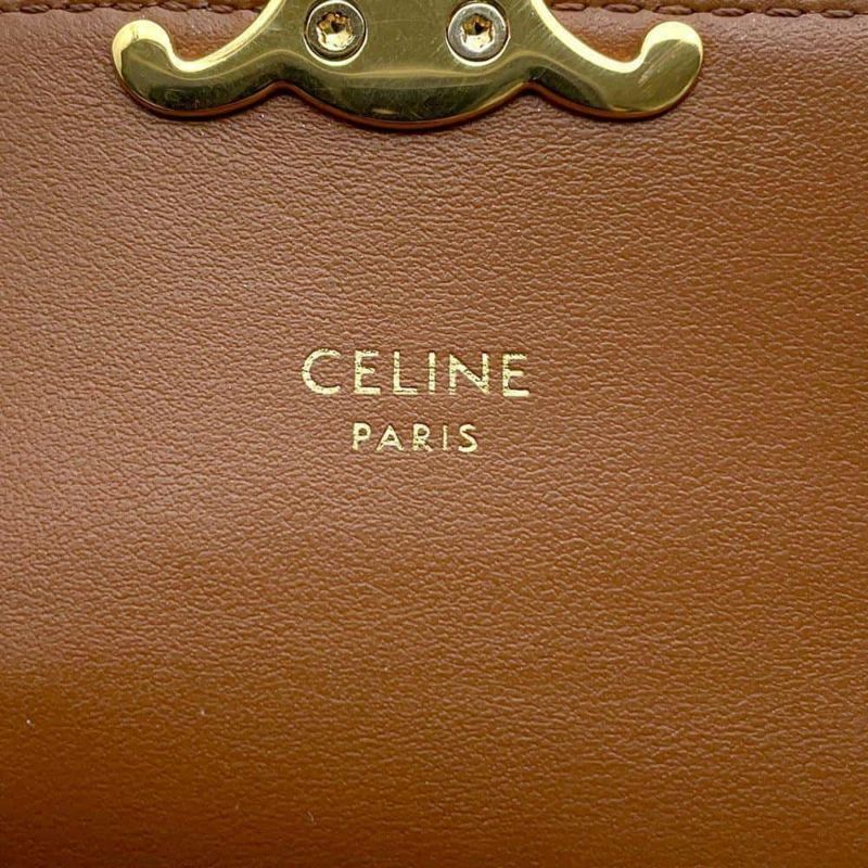 セリーヌ 三つ折り財布 トリオンフ スモールフラップ ウォレット 10D782CQH.04LU CELINE
