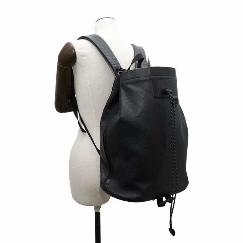 ルイヴィトン リュックサック モノグラム・シャドウ チョーク・バックパック M44614 LOUIS VUITTON 黒 ブラック