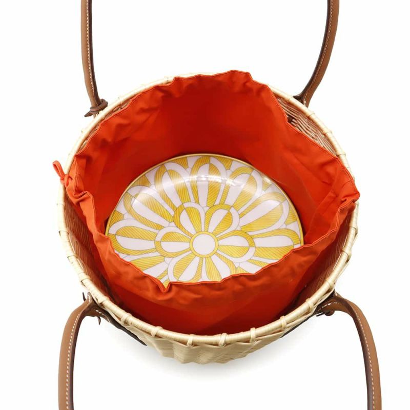 エルメス ピクニックセット ソレイユ ドゥ エルメス ゴールド/ジョーヌ ラタン/スムーストリヨン HERMES