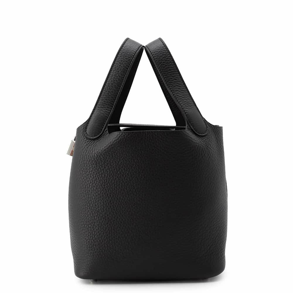 エルメス ハンドバッグ ピコタンロックPM ブラック/シルバー金具 トリヨンクレマンス W刻印 黒