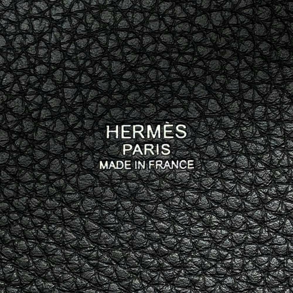 エルメス ハンドバッグ ピコタンロックPM ブラック/シルバー金具 トリヨンクレマンス W刻印 黒