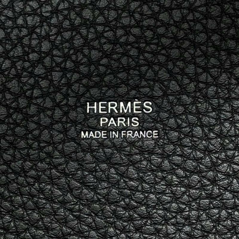 エルメス ハンドバッグ ピコタンロックPM ブラック/シルバー金具 トリヨンクレマンス W刻印 黒