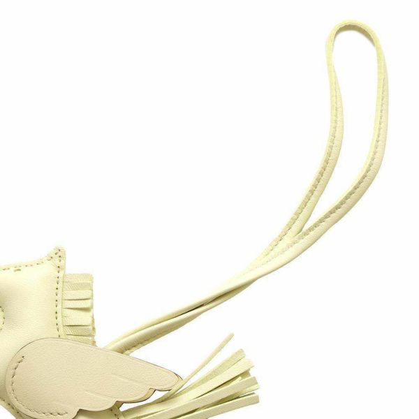 エルメス バッグチャーム ロデオPM ペガサス ジョーヌミルトン ラムスキン W刻印