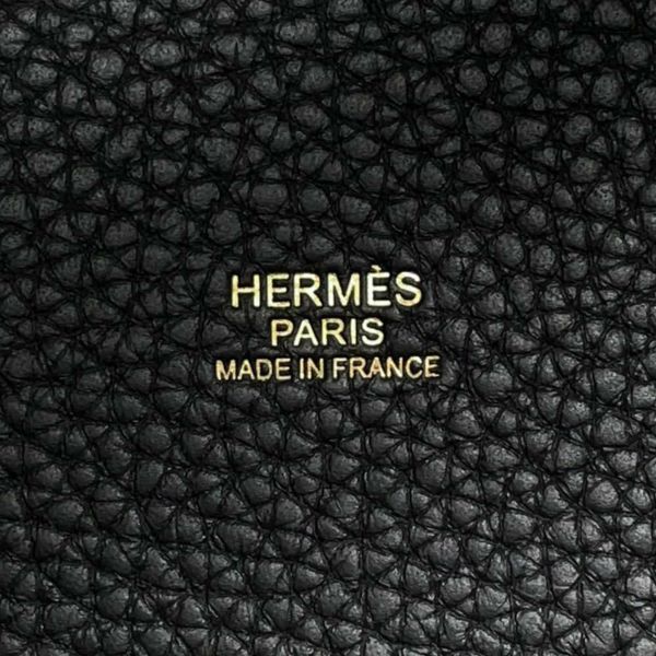 エルメス ハンドバッグ ピコタンロックPM ブラック/ゴールド金具 トリヨンクレマンス W刻印 黒