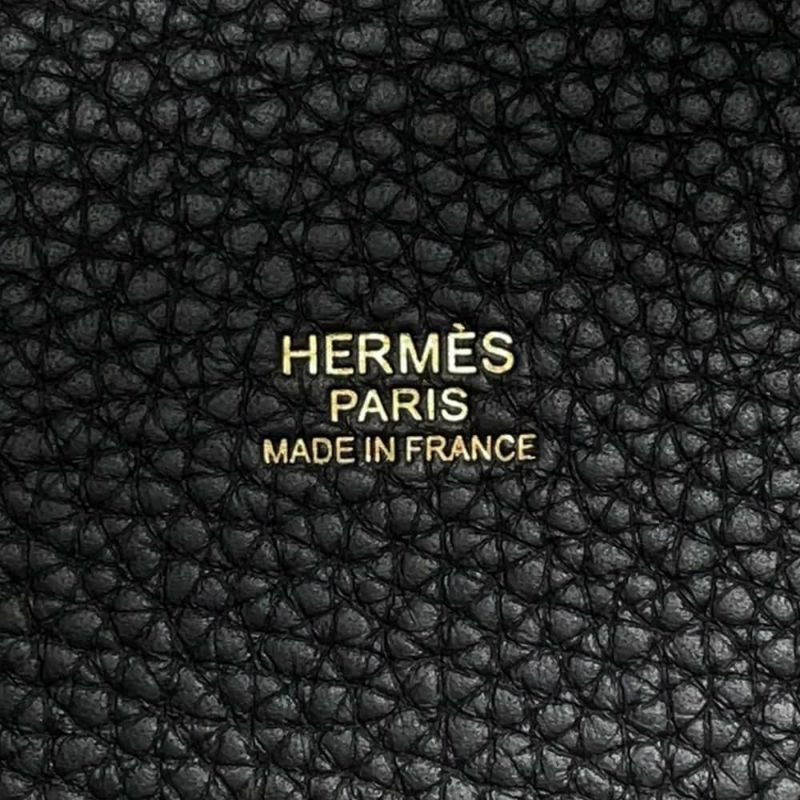 エルメス ハンドバッグ ピコタンロックPM ブラック/ゴールド金具 トリヨンクレマンス W刻印 黒