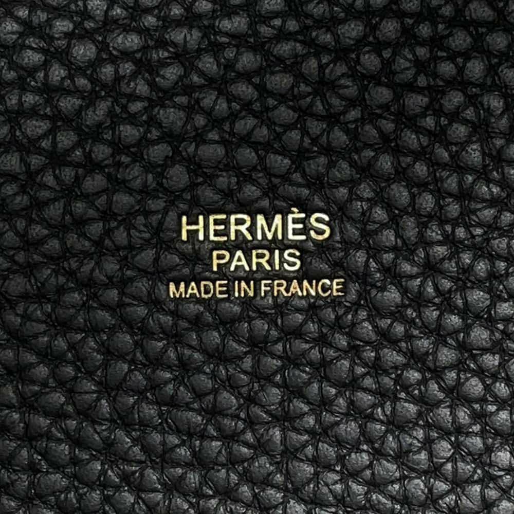 エルメス ハンドバッグ ピコタンロックPM ブラック/ゴールド金具 トリヨンクレマンス W刻印 黒