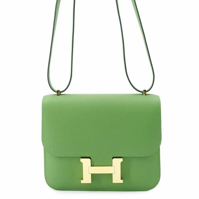 エルメス ミニ コンスタンス3 ミロワール ヴェールユッカ/ゴールド金具 エプソン W刻印